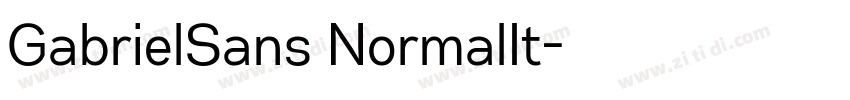 GabrielSans NormalIt字体转换